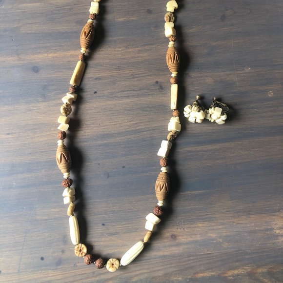 Miriam Haskell VintageNecklace+Earrings - Picture 3 of 6